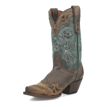 Dan Post Women's Vintage Bluebird Snip Toe Leather Boots - Chocolate - Image 6
