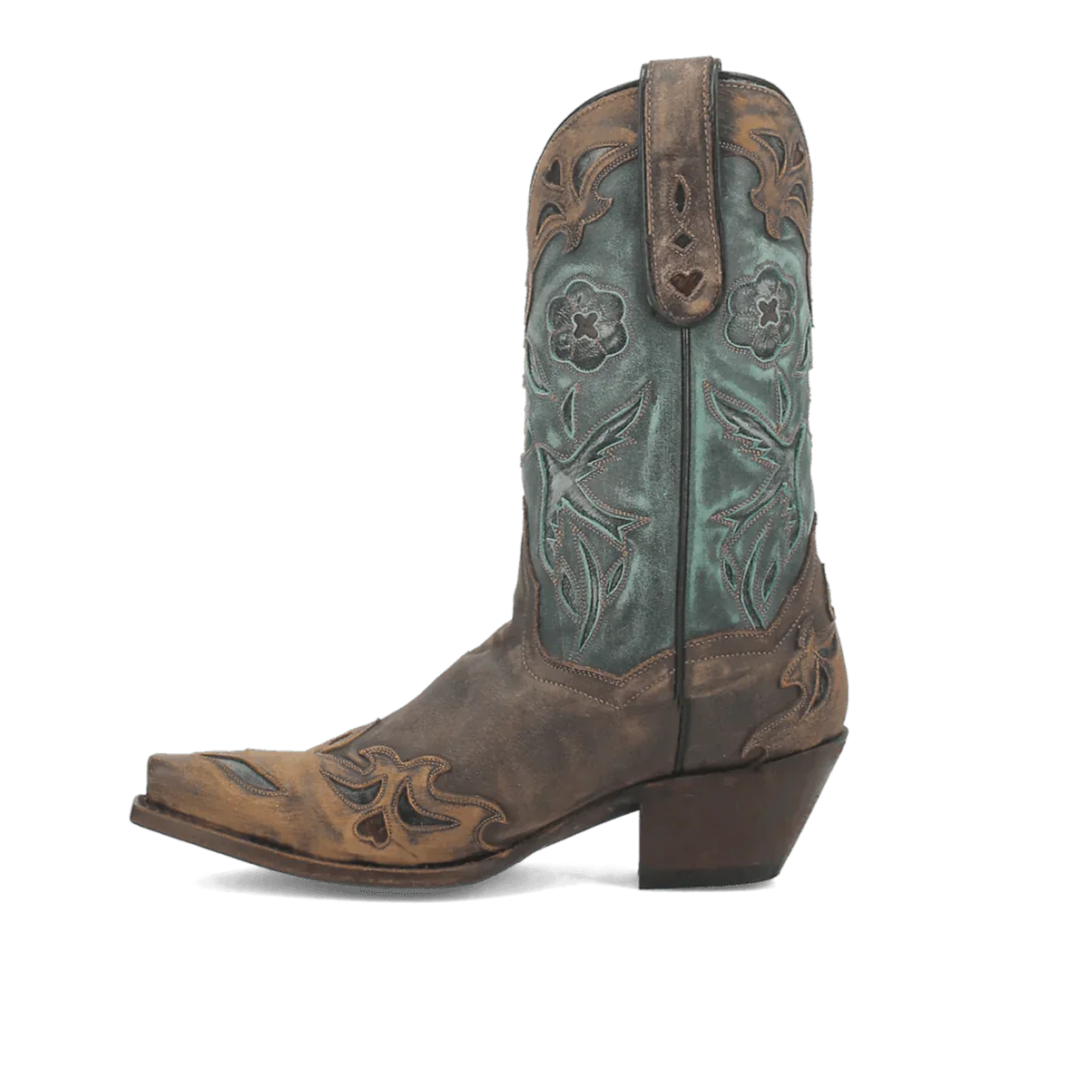 Dan Post Women's Vintage Bluebird Snip Toe Leather Boots - Chocolate - Image 3