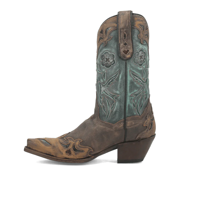 Dan Post Women's Vintage Bluebird Snip Toe Leather Boots - Chocolate - Image 3