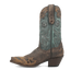 Dan Post Women's Vintage Bluebird Snip Toe Leather Boots - Chocolate