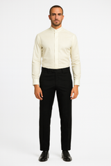 Daniel Ellissa Men's French Cuff Shirt Creme - Image 2