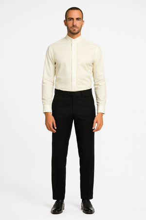Daniel Ellissa Men's French Cuff Shirt Creme - Image 2