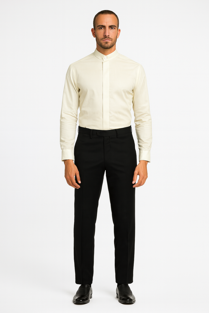 Daniel Ellissa Men's French Cuff Shirt Creme - Image 2