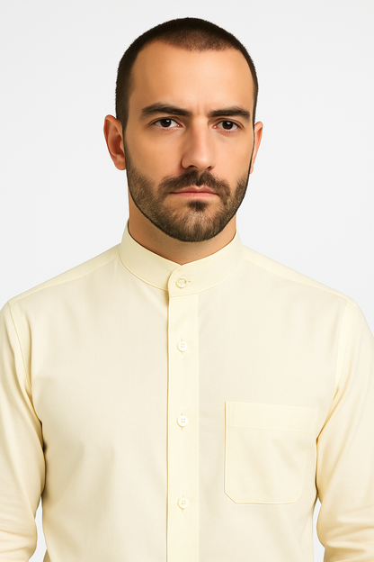 Daniel Ellissa Men's French Cuff Shirt Creme - Image 6