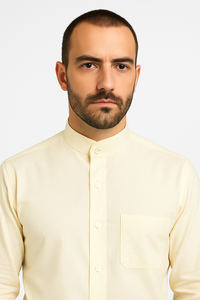 Daniel Ellissa Men's French Cuff Shirt Creme