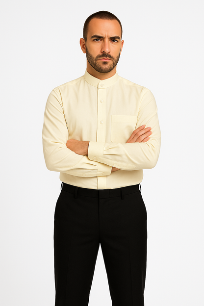 Daniel Ellissa Men's French Cuff Shirt Creme - Image 7
