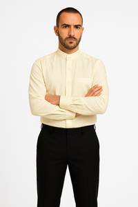 Daniel Ellissa Men's French Cuff Shirt Creme