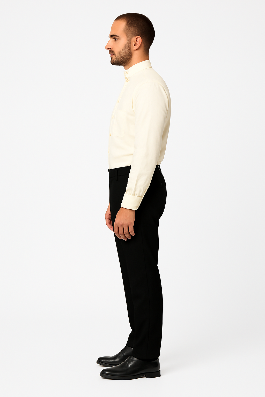 Daniel Ellissa Men's French Cuff Shirt Creme - Image 3