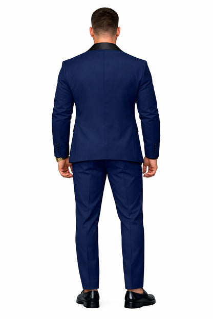 Dark Blue Prom Tuxedo - Wedding Suit - Groom Tuxedo Suit - Image 2