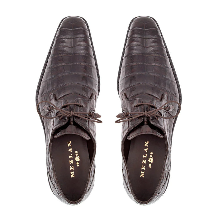 Mezlan Dark Brown  Crocodile Mens  Shoes Anderson