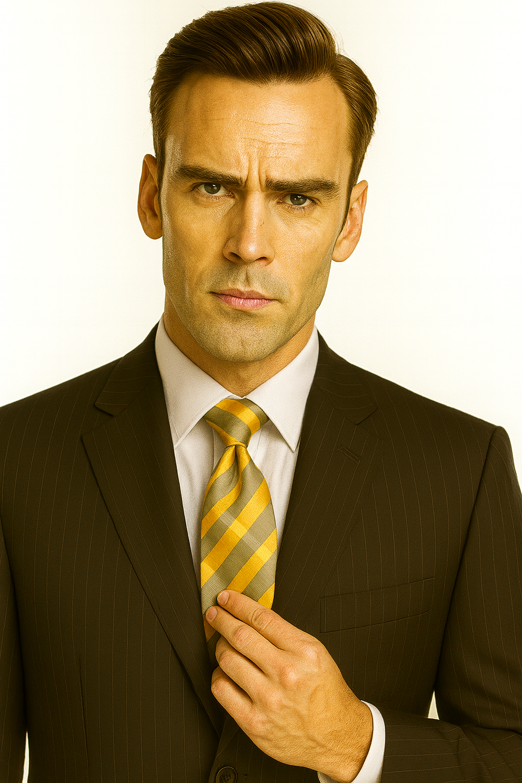Black Almost Very Dark Gray Wiht Light Gray Pinstripe 100% Worsted Wool Available In 2 Or 3 Buttons Style Regular Classic Cut Cheap Priced Business Suits Clearance Sale - Image 15