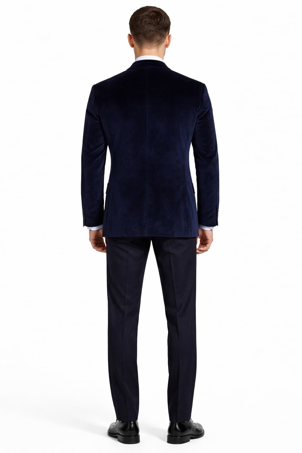 Men'S Velvet Dark Navy Blue Blazer - Sport Coat For Men - Image 2