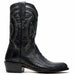 Marco Di Milano Denver Black Ostrich Leg Round Toe Cowboy Boots