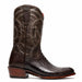 Marco Di Milano Denver Brown Ostrich Leg Round Toe Cowboy Boots
