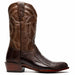 Marco Di Milano Denver Clear Brown Ostrich Leg Round Toe Cowboy Boots