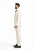 Designer Brand Men'S Shiny Off-White Two-Button Two-Piece Slim Fit Suit