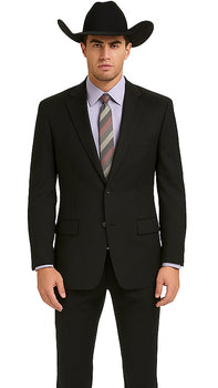 Designer Men's 2 buttons fully lined slim fit Black suits