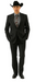 Designer Men's 2 buttons fully lined slim fit charcoal suit