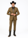 Designer Men's 2 buttons fully lined slim fit Khaki suit