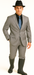 Designer Men's 2 buttons fully lined slim fit Gray suit