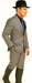 Designer Men's 2 buttons fully lined slim fit Gray suit