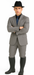 Designer Men's 2 buttons fully lined slim fit Gray suit