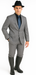 Designer Men's 2 buttons fully lined slim fit Gray suit