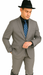 Designer Men's 2 buttons fully lined slim fit Gray suit