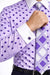 Polka Dot Dress Shirt - Purple