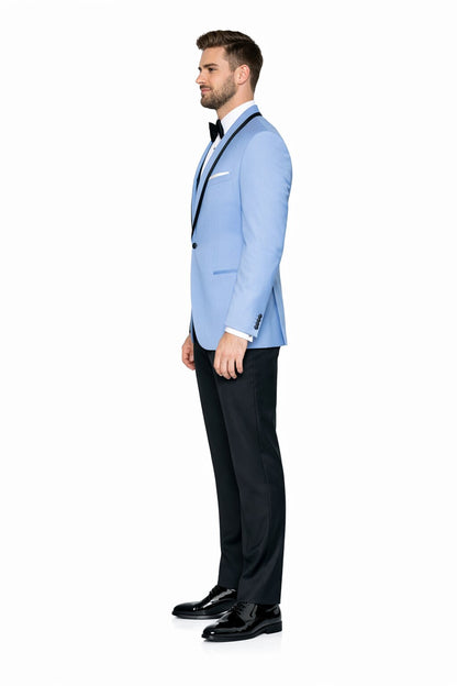 Sky Blue Tuxedo ~ Baby Blue Light Blue Tux Jacket And Vest And Pants
