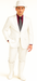 Designer Suit - Mens Suit Modern Fit 2 Buttons Notch Side Vented in White