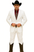 Designer Suit - Mens Suit Modern Fit 2 Buttons Notch Side Vented in White