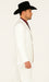Designer Suit - Mens Suit Modern Fit 2 Buttons Notch Side Vented in White
