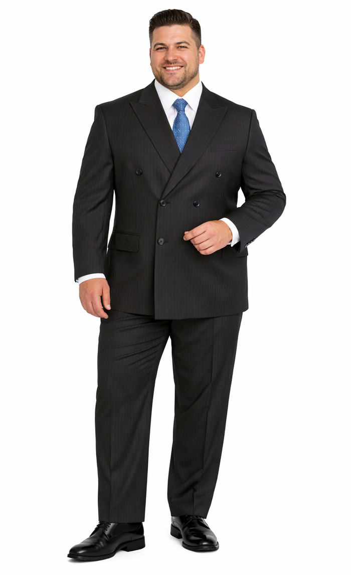 Double-Breast Suit, Black, Navy or Gray Colors by Giorgio Fiorelli - Image 7