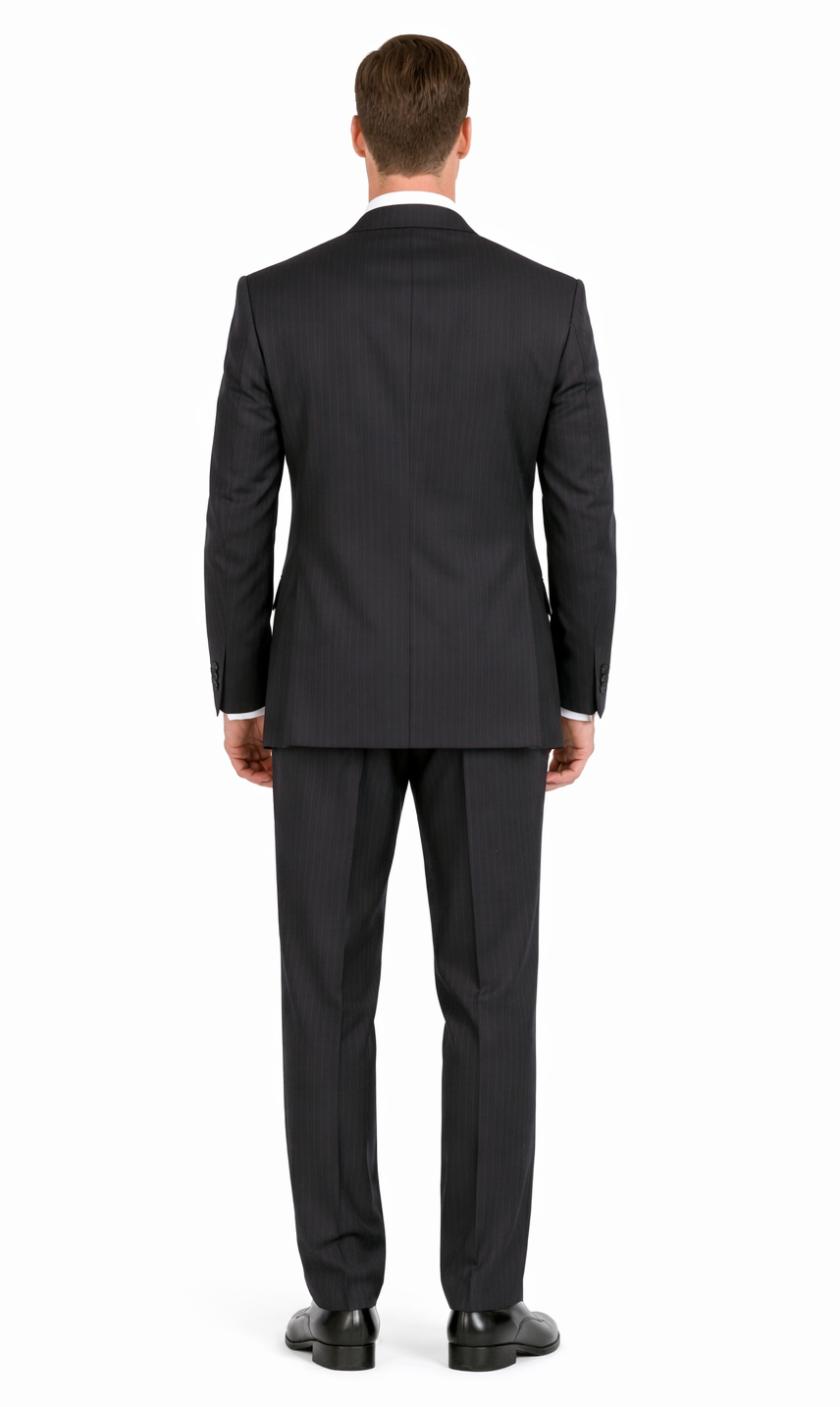 Double-Breast Suit, Black, Navy or Gray Colors by Giorgio Fiorelli - Image 4