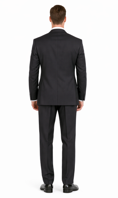 Double-Breast Suit, Black, Navy or Gray Colors by Giorgio Fiorelli - Image 4