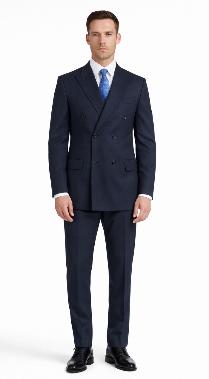 Double-Breast Suit, Black, Navy or Gray Colors by Giorgio Fiorelli - Image 2