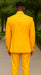 Double Breasted Blazer with Gold Buttons - Yellow Sport Coat