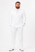 Men's Double Breasted Summer Seersucker Suit in White Pinstripe by Alberto Nardoni