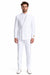 Men's Double Breasted Summer Seersucker Suit in White Pinstripe by Alberto Nardoni