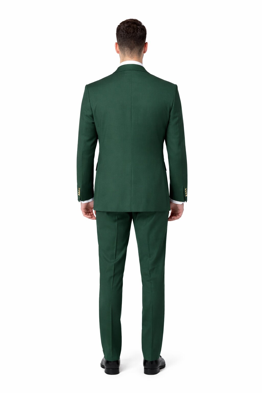Double Breasted Slim Fit Suit 2 on 6 Modern Formal Ensemble ROSSI MAN Milano RM1190 - Image 2