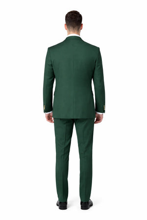 Double Breasted Slim Fit Suit 2 on 6 Modern Formal Ensemble ROSSI MAN Milano RM1190 - Image 2