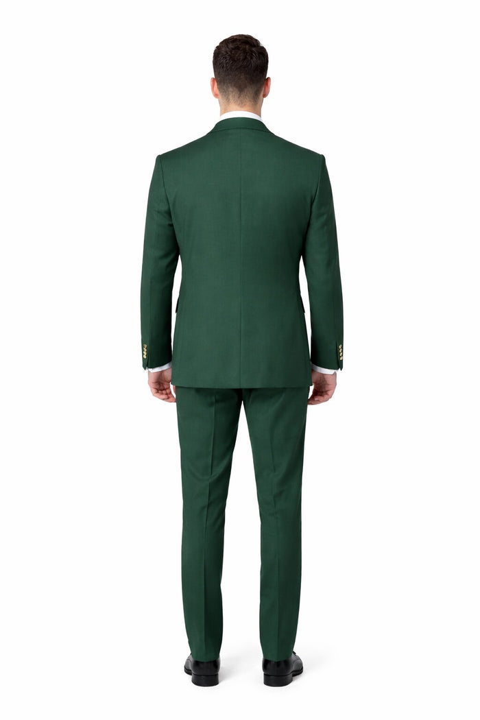 Double Breasted Slim Fit Suit 2 on 6 Modern Formal Ensemble ROSSI MAN Milano RM1190 - Image 2