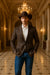 Saco vaquero - Western Sport Coat - Western Blazer- Men's Two Button Business Casual Double Windowpane Sport Coat
