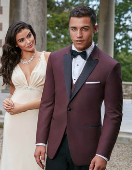 Western Suits - Trajes Para Hombres - Cowboy Formal Attire - Trajes De Novio - Burgundy