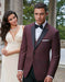 Western Suits - Trajes Para Hombres - Cowboy Formal Attire - Trajes De Novio - Burgundy