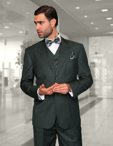 Statement Men's 100% Wool 3 Piece Suit - Tailored Fit