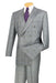 Vinci Men's 2-Piece Double Breasted Glen Plaid Suit