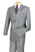 Vinci Men's 2-Piece Double Breasted Glen Plaid Suit