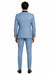 Dusty Blue Suit Color Tuxedo Shawl Collar Vested 3PC Mens Suit Slim Fit Jacket + Pants + Vest